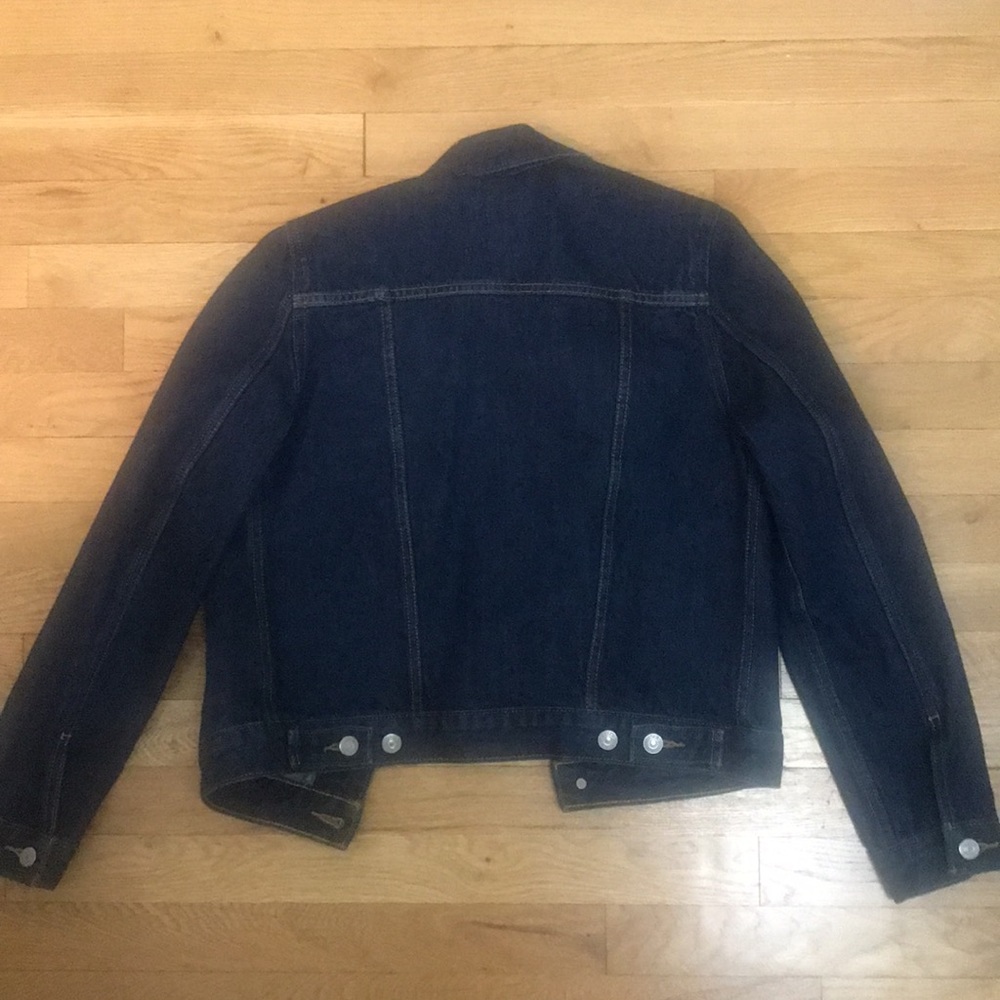 💙 Levi’s Premium Original Trucker Denim Jacket in Dark Wash (Blue) - XS - Picture 3 of 8